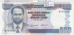 BILLETE BURUNDI 500 FRANCOS 1995 P-37 A SIN CIRCULAR - Autres - Afrique