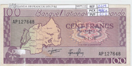 BILLETE RUANDA 100 FRANCOS 1976 P-8d MBC+ - Autres - Afrique