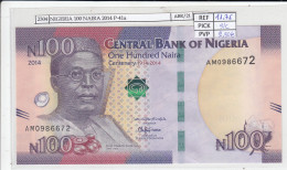 BILLETE NIGERIA 100 NAIRA 2014 P-41a SIN CIRCULAR - Autres - Afrique