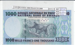 BILLETE RUANDA 1.000 FRANCOS 2008 P-35a SIN CIRCULAR  - Other - Africa