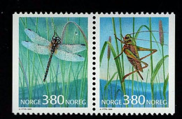 1998 Insects  Michel NO W68 Stamp Number NO 1180-1181 Yvert Et Tellier NO 1232a Stanley Gibbons NO 1306-1307 Xx MNH - Neufs