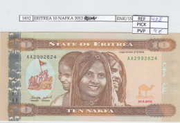 BILLETE ERITREA 10 NAFKA 2012 P-11a SIN CIRCULAR - Autres - Afrique