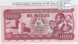 BILLETE MOZAMBIQUE 1.000 METICAIS 1989 P-132c SIN CIRCULAR - Autres - Afrique