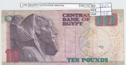 BILLETE EGIPTO 10 POUNDS 2004 P-64c.3 MBC - Otros – Africa