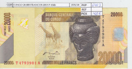 BILLETE CONGO 20.000 FRANCOS 2013 P-104b SIN CIRCULAR - Andere - Afrika