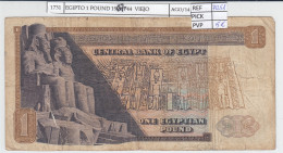 BILLETE EGIPTO 1 POUND 1967 P-44a.2 BC - Autres - Afrique