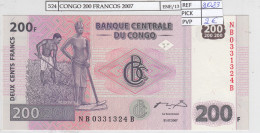 BILLETE CONGO 200 FRANCOS 2007 P-99a.2 SIN CIRCULAR - Other - Africa