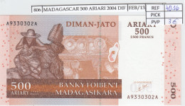 BILLETE MADAGASCAR 500 ARIARI 2004 P-88a SIN CIRCULAR - Sonstige – Afrika