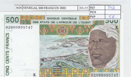 BILLETE AFRICA OCC. SENEGAL 500 FRANCOS 2002 P-701 Kb SIN CIRCULAR - Andere - Afrika