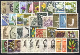 Yugoslavia-Complete Year 1963, MNH (without Surcharges) - Usati