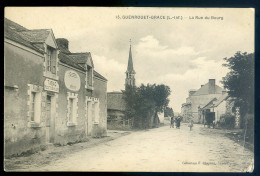 Cpa Du 44 Guenrouet Grace -- La Rue Du Bourg    STEP145 - Guenrouet