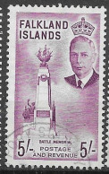 Falkland Islands 1952 VFU 15 Euros - Falkland