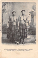 NOUVELLE CALEDONIE - Deux Femmes Indigenes De La Conception Tiwaka Et Tchamba  - Carte Postale Ancienne - New Caledonia