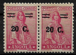 ANGOLA 1934 ISSUE OF 1932 SURCHARGED 20/85 PAIR MNH (NP#71-P04-L4) - Angola