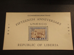 LIBERIA - BF 1961 UNESCO - NUOVO(++) - Liberia