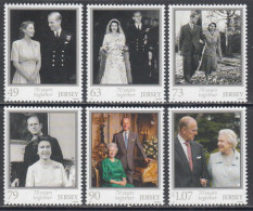 2017 Jersey QEII Wedding Anniversary Complete Set Of 6 MNH @ BELOW FACE VALUE - Jersey