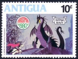 142 Antigua Belle Bois Dormant Sleeping Beauty Prince Charmant Dragon MNH ** Neuf SC (ANT-96a) - Disney