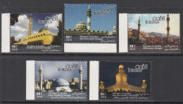 2010 Jordan Mosques Complete Set Of 5 MNH - Jordanien