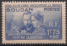 SOUDAN - 1938 - N°YT. 99 - Marie Curie - Neuf Luxe ** / MNH / Postfrisch - Unused Stamps