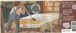 Etiquette Bière The Piggy Brewing Company Monstruous Fat Pigg Stout - El Arte De La Mesa