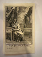 Kopergravure Sainte Marie Madeleine De Pazzi Martyr Graveur Florence Napels - Collections