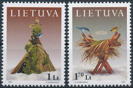 Mi 777-778 ** MNH / Christmas & New Year - Lithuania