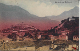 1909, Saluto Da Bellinzona A Colori, Couleurs, VUE DE LA VILLE, Cachet Linéaire BELLINZONA + AMBULANT - Bellinzone