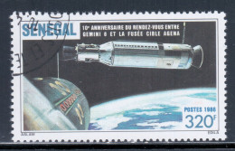 Senegal 1987 Mi# 913 Used - Agena-Gemini 8 Link-up In Outer Space, 20th Anniv. - Afrika