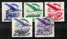Russia/ USSR Year 1934 Stamps  Soviet Civil Aviation Used Complete Set - Oblitérés