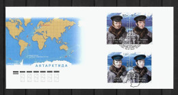 RARE 2020 Joint Russia And Estonia, MIXED FDC WITH 2+2 STAMPS: Antarctic - Emissions Communes