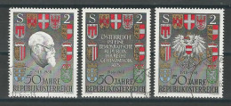 Österreich Mi 1273-75 O - Usados