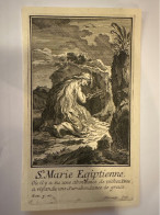 Kopergravure Sainte Marie L’Egyptienne Martyr Graveur Harrewijn Fete 1 Avril Egypte Alexandrie Palestine - Collections