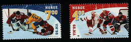 1999 WC Ice Hockey Michel NO 1310 - 1311 Stamp Number NO 1222 -1223 Yvert Et Tellier NO 1267 - 1268 Xx MNH - Unused Stamps