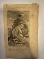 Kopergravure Sainte Marie L’Egyptienne Martyr Graveur Harrewijn Fete 1 Avril Egypte Alexandrie Palestine - Collections