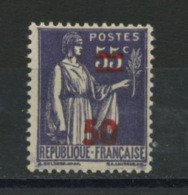 FRANCE -  50c/55c VIOLET TYPE PAIX - N° Yvert 478** - 1932-39 Vrede