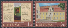 Mi 801-802 ** MNH / “Jonas Mačiulis-Maironis” Literary Museum, Kaunas - Lithuania