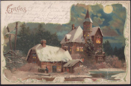 Gest. Winteridylle Halt Gegen Licht 1902 - Tegenlichtkaarten, Hold To Light