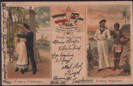 Gest. Andre Städtchen Andre Mädchen, Marine Negerin 1912 - Humour