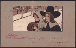 Gest. Weihnachten Sign. Parkinson 1903 - Sonstige & Ohne Zuordnung