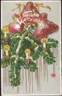 Gest. Weihnachten Prägekarte 1907 - Autres & Non Classés