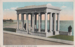 17436 - USA, Massachusetts - Plymouth Mass. - Portico - Ca. 1945 - Andere & Zonder Classificatie