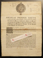 ● Valence 1711 Nicolas-Prosper BAUYN D'ANGERVILLIERS Drôme Dauphiné Savoye Affiche Placard Savoie - Afiches