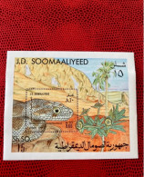 Somalie 1982 Bloc 1v Neuf MNH ** Mi BL 13 YT BF 12 Reptil Serpiente Reptile Serpent Rettile Schlange Somalia - Serpents