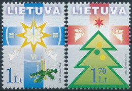 Mi 804-805 ** MNH / Christmas & New Year - Lithuania