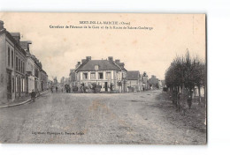 MOULINS LA MARCHE - Carrefour De L'Avenue De La Gare Et De La Route De Sainte Gauburge - Très Bon état - Moulins La Marche