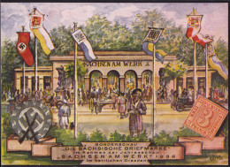 Gest. Dresden Briefmarkenausstellung Sachsen Am Werk 1938 SST - Francobolli (rappresentazioni)