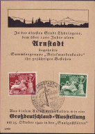 Gest. Arnstadt Schmuckblatt Großdeutschland-Ausstellung 1942 - Timbres (représentations)