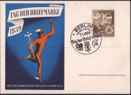 Gest. Tag Der Briefmarke SST Berlin 1939 - Timbres (représentations)