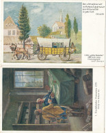 Serie Von 12 AK's Sächsische Post 1770-1865 - Stamps (pictures)