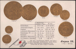 * Münzen Japan II, Prägekarte - Monedas (representaciones)